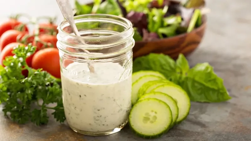 Recette de sauce salade au skyr 