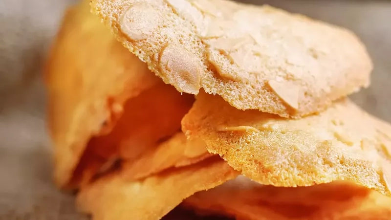 Recette de tuiles aux amandes