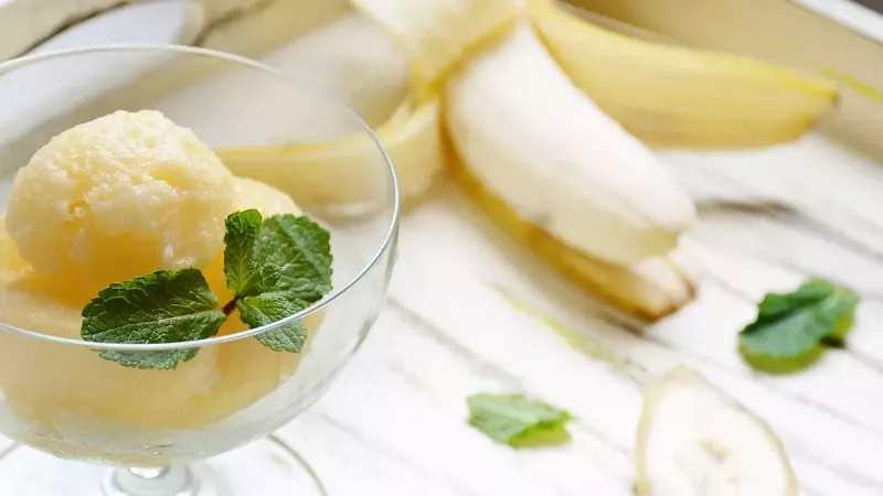 Recette de sorbet à la banane 