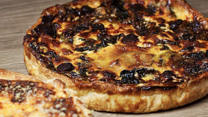 Quiche légère au chorizo