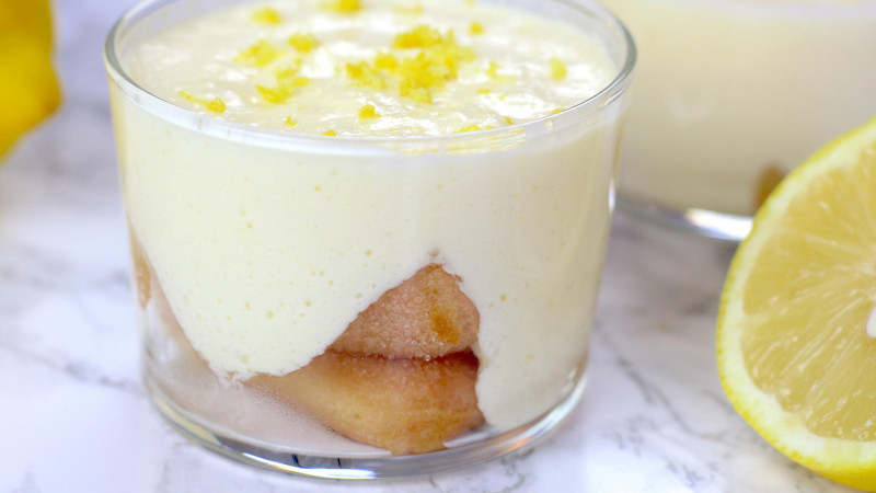 Tiramisu léger au citron