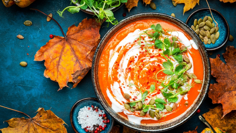 Soupe de potimarron et coco