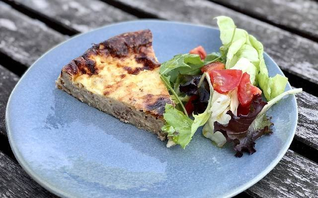 Quiche sans pâte au thon