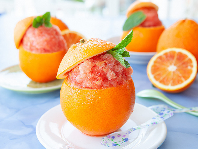Oranges givrées