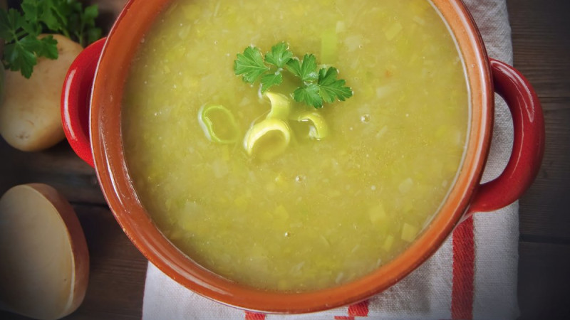 Soupe poireaux pommes de terre