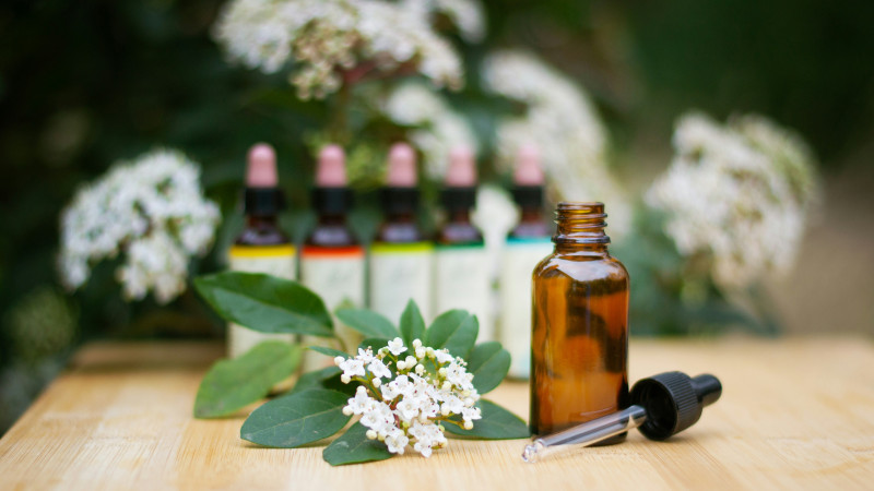 Bach flower remedies with pipet bottle