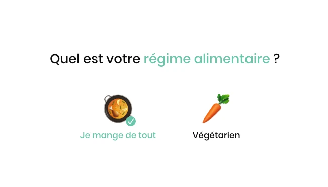 Menu personnalisé CROQ