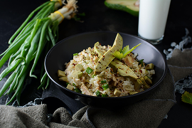 Risotto aux noix et à l’avocat
