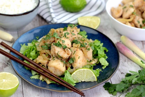 recette minceur, poulet à la citronnelle