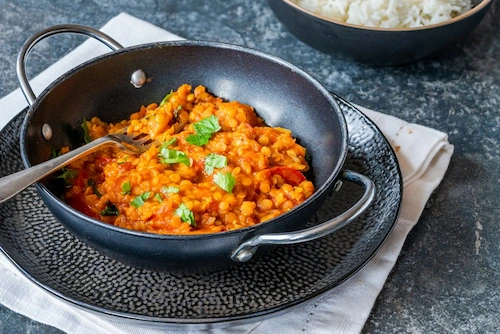 recette minceur, dhal de carottes et lentilles